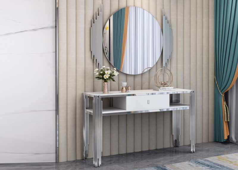 Console Table + Mirror (90280)