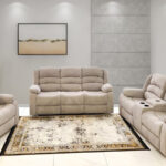 Simba 6 Seater Recliner Sofa -Brown