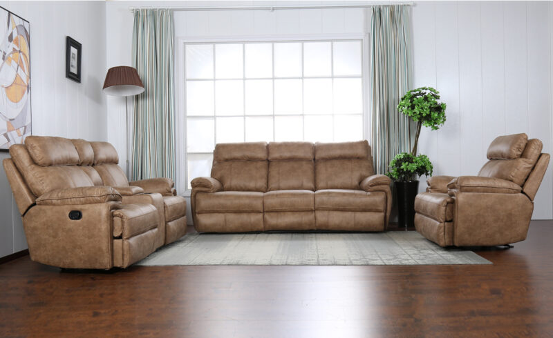 Ibiza 7 Seater Recliner Sofa -Mocha